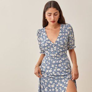 REFORMATION Nantes Midi Dress Size 8